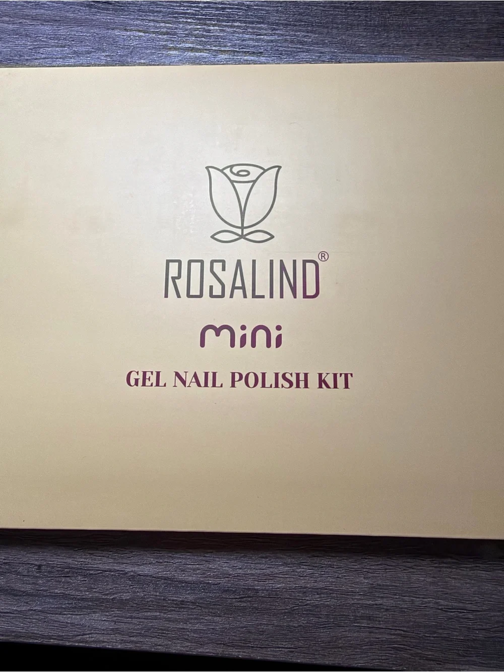 Mini Gel Nail Polish Kit - Cream and Purple Packaging